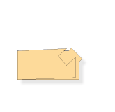 Klappkarten,  DIN lang „Vorsprung”