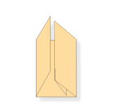 DIN A7 hoch, Wickelfalz, 8-seitig