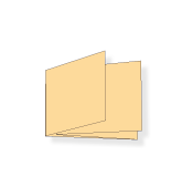 DIN A6 quer, Doppelparallelfalz