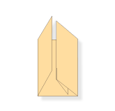 DIN A5 hoch, Wickelfalz, 8-seitig