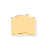 DIN A5 quer, Wickelfalz, 6-seitig