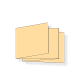 DIN A5 quer, Zickzackfalz, 8-seitig