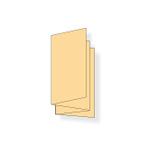 DIN lang hoch, Zickzackfalz, 8-seitig