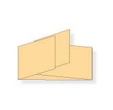 DIN lang quer, Doppelparallelfalz