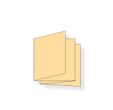 148 x 148 mm, Zickzackfalz, 8-seitig