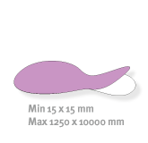 Sticker aus Adh&auml;sionsfolie