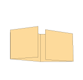 105 x 105 mm, Altarfalz