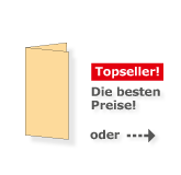 Flyer, gefalzt, DIN lang hoch, Top-Seller