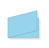 Visitenkarten, gestanzt, Schmalfalz